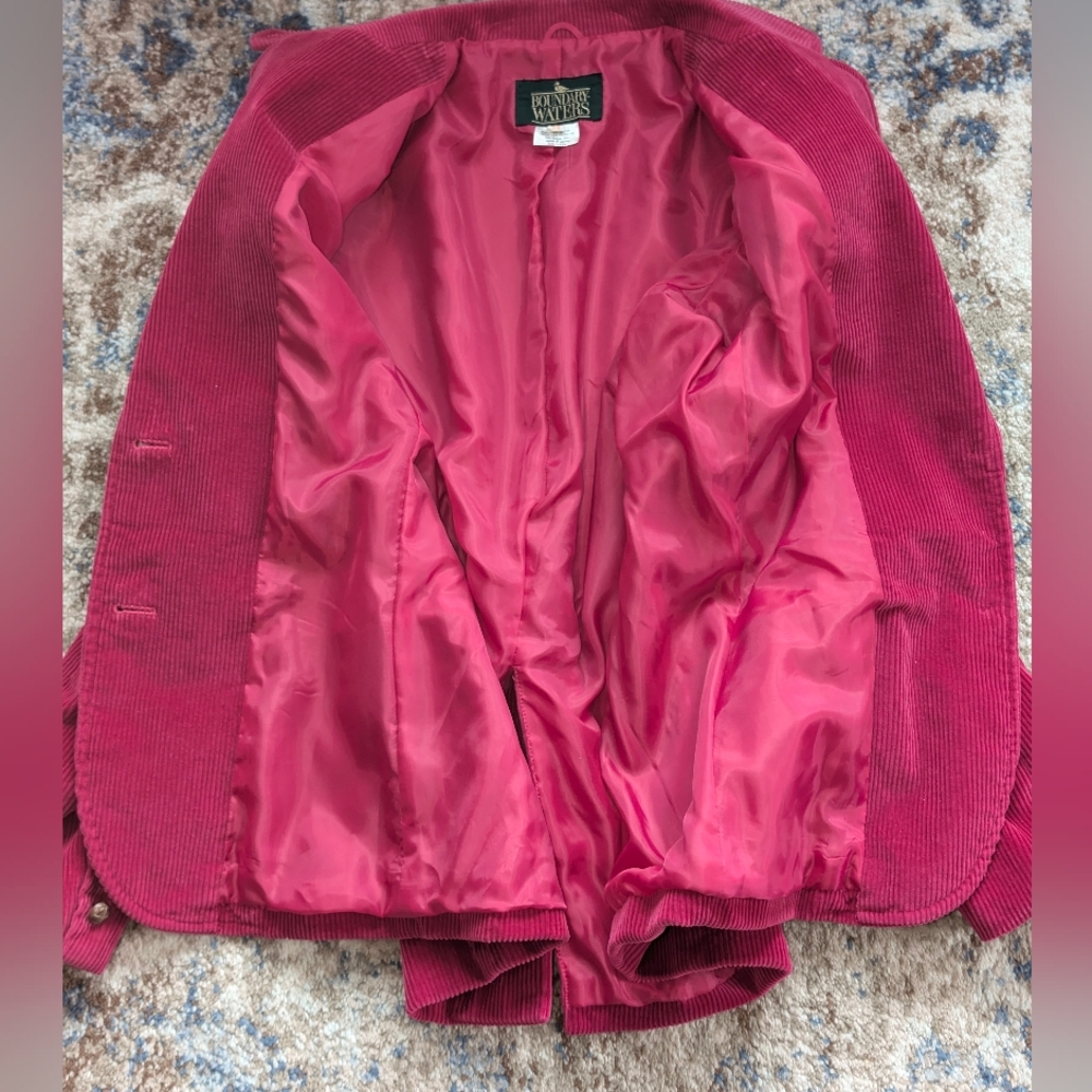 Vintage Boundary Waters Pink Corduroy Blazer - Picture 6 of 7
